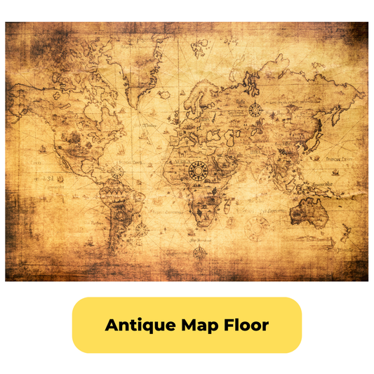 Antique Map Floor
