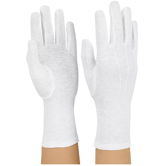 StylePLUS Long Wristed Cotton Military Band Gloves